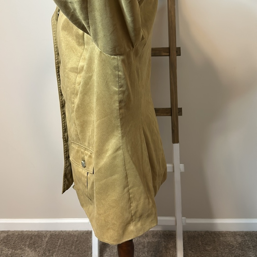 Coldwater Creek Button Up Jacket with Pockets Suede Like Material Size 20 - Picture 17 of 17